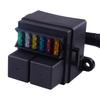 Pre-Wired Fuse Relay Holder Box Block & 80A Relay & 6 Fuses IP65 for 12V Car Truck RV Camper Marine Boat Automotive