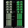 18pcs Car Window Control Button Luminous Stickers, Auto Interior Glow-In-The-Dark Waterproof Durable Decals