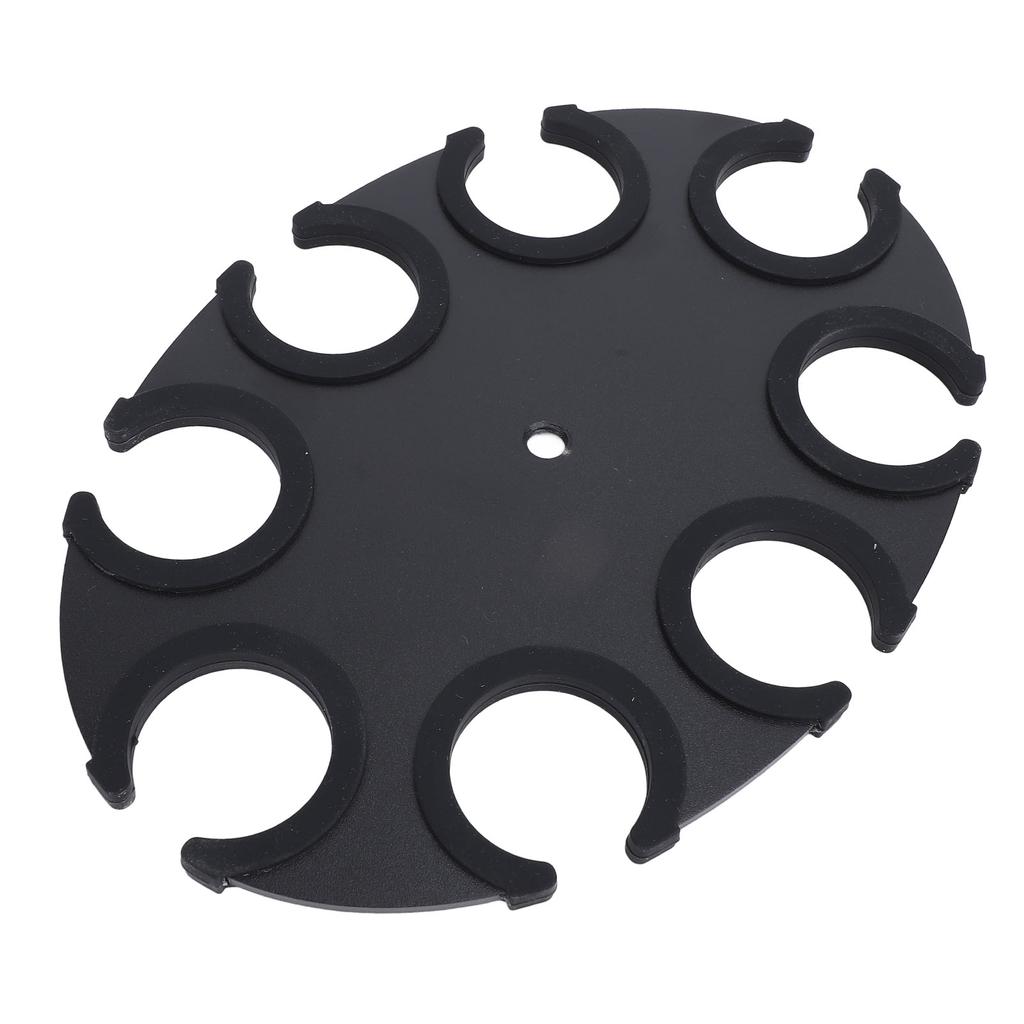 Microphone Holder 8 Holes Aluminum Alloy Soft Silicone Microphone Holder Display Organizer Tray for