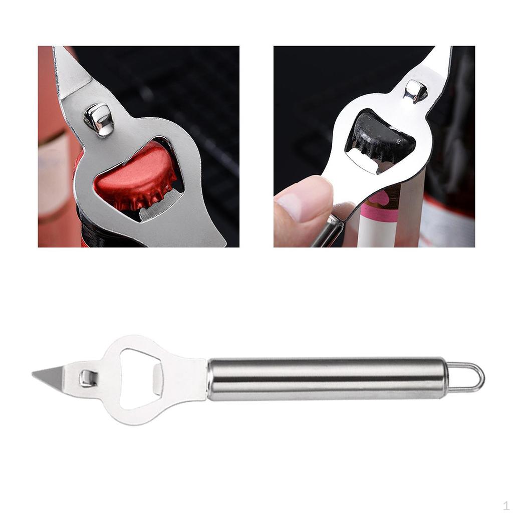 Многоцелевая открывалка для бутылок, ручная портативная нержавеющая сталь для вечеринок в ресторане
