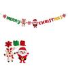 New Year Gifts Felt Christmas Pull Flag Party Supplies Christmas Decoration Hanging Banner