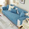 Chenille Embroider Hexagonal Pattern Sofa Cover Thickened Sofa Pad Single Slip Suit Sofa Cover for Living Room Mat Home Decor