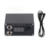 Portable Black Tattoo Power Supply Aluminium Alloy Tattoo Power Source with LCD Display