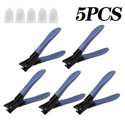 10 шт. Брызгозащитные кусачки для ногтей с большим отверстием, специальные кусачки для толстых и твердых ногтей, набор кусачек для ногтей для домашнего использования