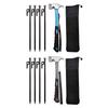 4Pcs Tent Pegs Forged Steel Tent Pegs Heavy Duty Beach Tent Stakes 30cm with Storage Bag & Hammer for Outdoor Camping