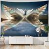Гобелен с узором «Космические крылья фантазии» для украшения стен дома, гобелен для спальни, гостиной, гобелен