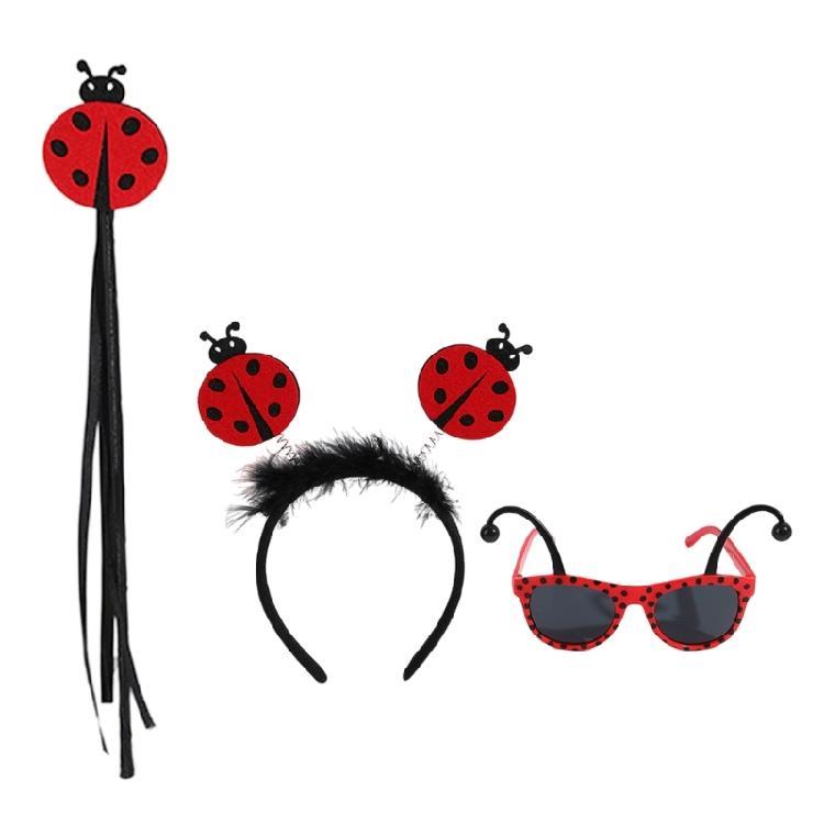 Аксессуары для костюма божьей коровки Костюмы божьей коровки Костюм божьей коровки на Хэллоуин Наряд на Хэллоуин Косплей Реквизит Взрослый Ребенок