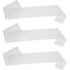 3Pcs White Sashes Blank, Plain Pageant Decorate Satin Sashes for Graduation Sash Birthday Bridal Shower Wedding Party Decorations Make Your Own
