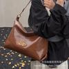 Tote Bag Women's Large Capacity 2025 New Trendy Fashion Simple Retro Design Going Out Commuting Shoulder Bag Messenger Bag