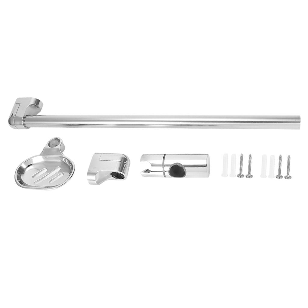 Stainless Steel Lifting Handhold Shower Head Holder Bracket with Soap Box G1/2