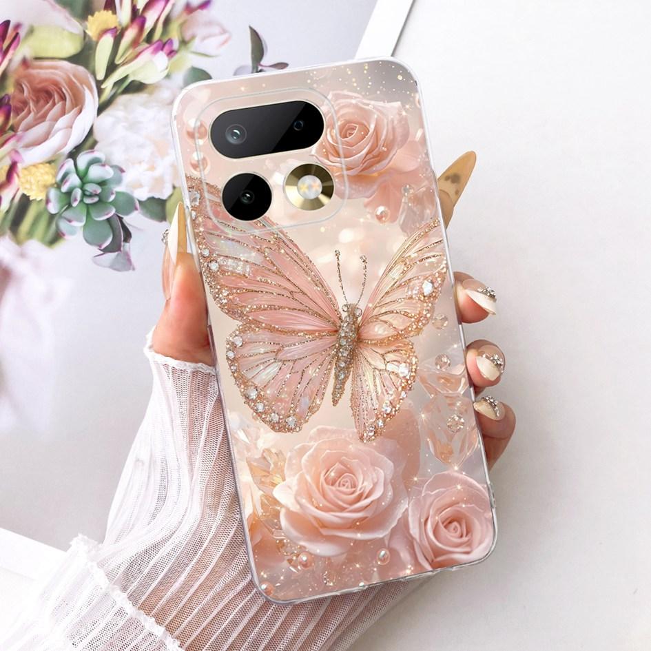 Чехол для Realme 16 Pro / Realme 16 Pro+ Чехол RMX5121 RMX5120 RMX5131 Популярный Мультяшный Мягкий Тонкий Прозрачный ТПУ Защитный Чехол для Телефона