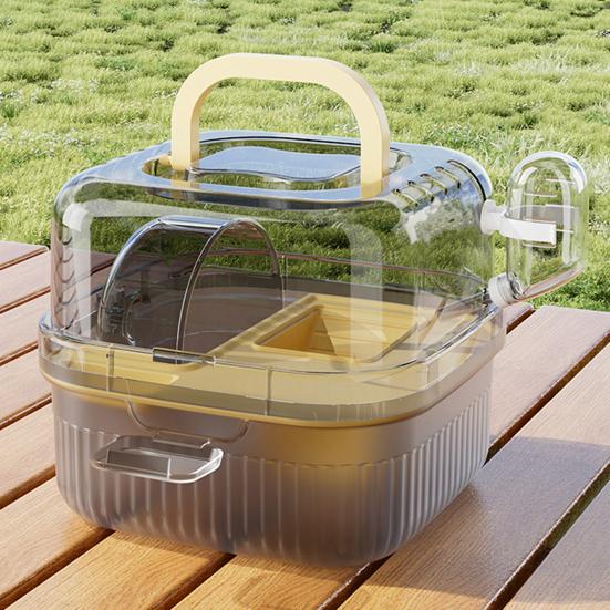 Клетка для хомяка с прозрачной верхней крышкой, матовым дизайном дна, двойного назначения для использования в помещении