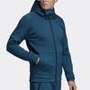 Adidas Sports Casual Hooded Long Sleeve Jacket Men Jacket Navy-Blue EB7629