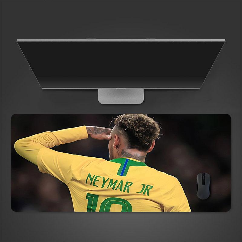 Neymar Jr Mouse Pad, Large Gaming Desk Mat, Non-slip XXL Mousepad for Laptop & Tablet, Mini PC Playmat with Stitched Edges