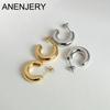 Серьги-кольца для женщин, маленькие круглые серьги золотого цвета, модные индивидуальные ювелирные изделия, подарки на вечеринку