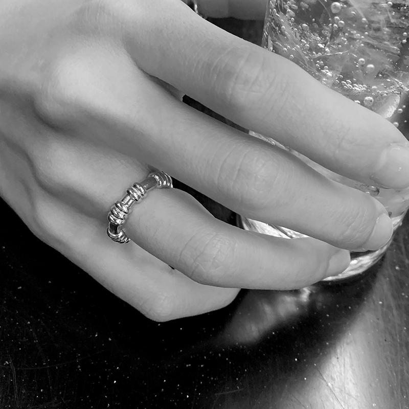 Ound Rope Twist Silver Ring (Type A)