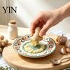 Керамическая терка для чеснока и имбиря, ручная терка-миска для кухни, нескользящая миска для измельчения чили и орехов, кухонная терка-измельчитель для пюре