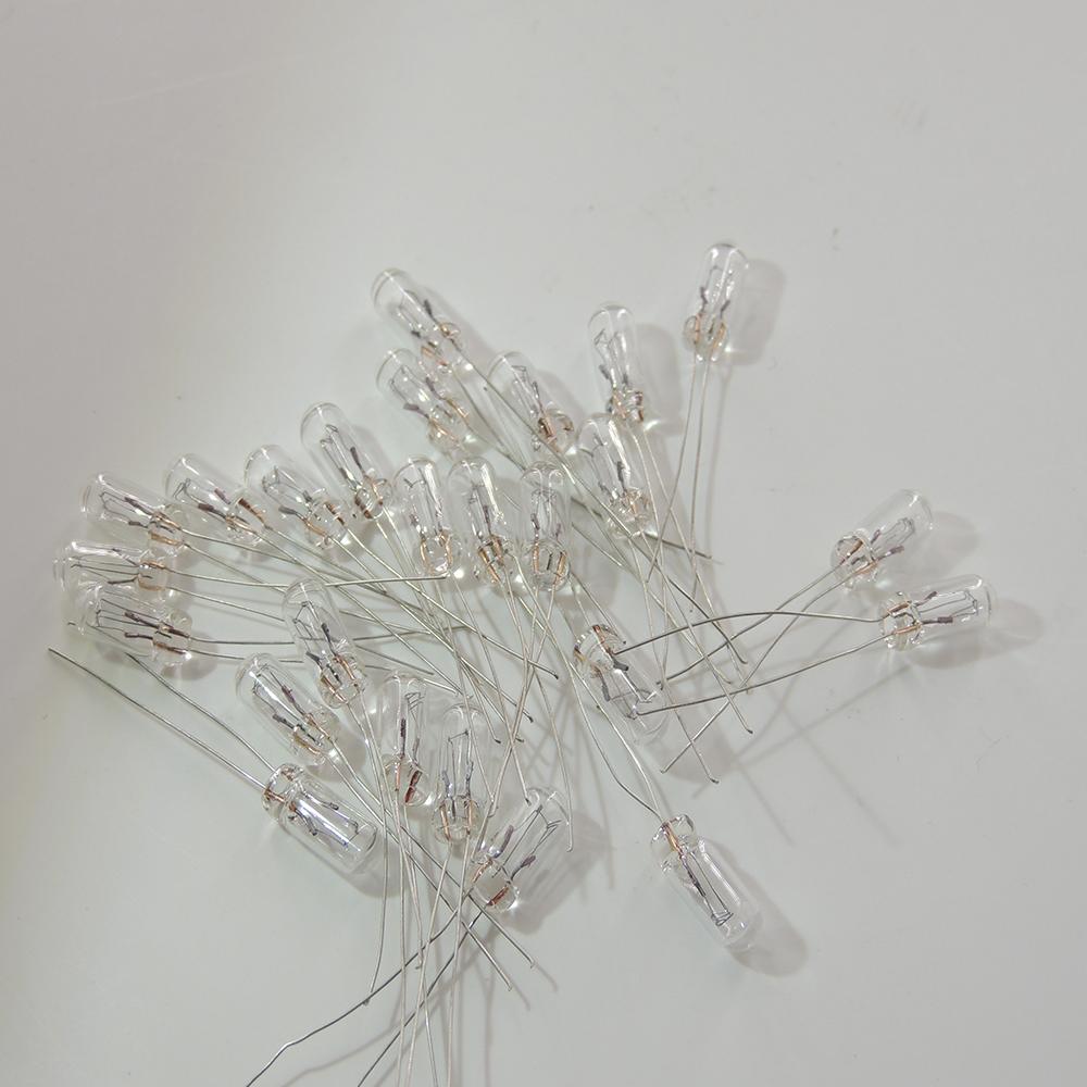 10Pcs 5mm 4mm 3mm 12V Mini Bulb of Wheat Rice Bulbs Edison Incandescent Filament Rice Bulb Climate Radio Switch Button Bulbs