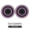 Silicone Double Ring Car Cup Mat Anti-Slip Insert For Citroen C4 C3 C5 C1 C2 C-Elysee Berlingo Picasso Jumpy Cactus Aircross aia256