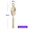 Cotton Rope Woven Hanging Basket with Wood Ring and Tassels for Plants