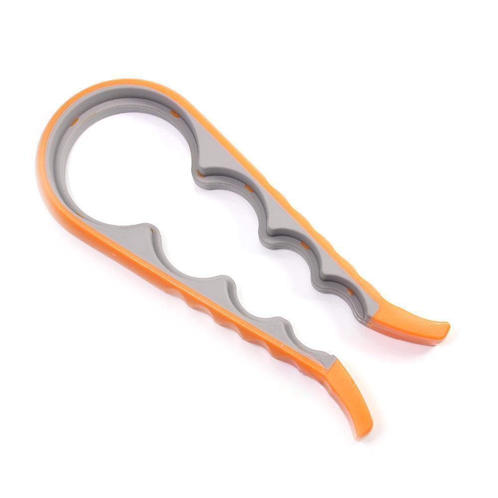 4 в 1 многофункциональный нескользящий цветной консервный нож, инструмент для легкого открывания крышек, открывалка для банок, открывалка для бутылок, захват для банок для слабых рук