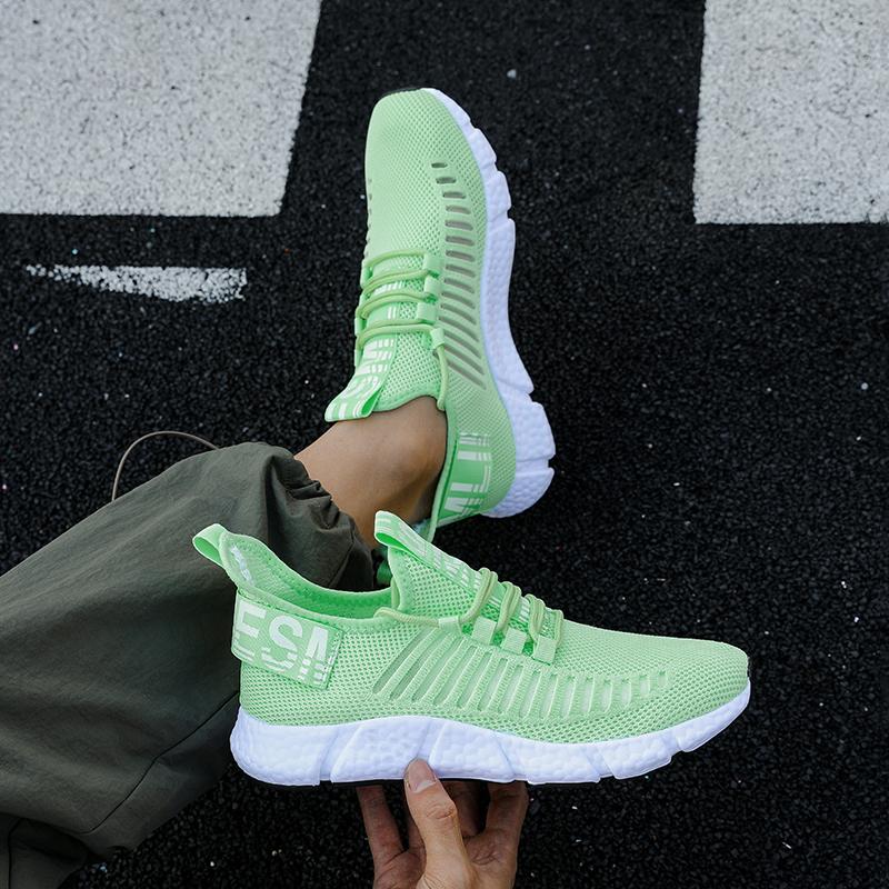 Модные летние мужские сетчатые теннисные повседневные кроссовки дышащие мягкая подошва легкие для активного отдыха, ходьбы, удобные для бега, вулканизированная обувь