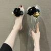 Flower women's shoes slippers 2025 summer new fashion home indoor and outdoor wear versatile beach shoes flat one-word