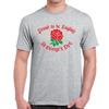 St Georges Day TShirt Proud To Be English Red Rose Christian Church T Shirt