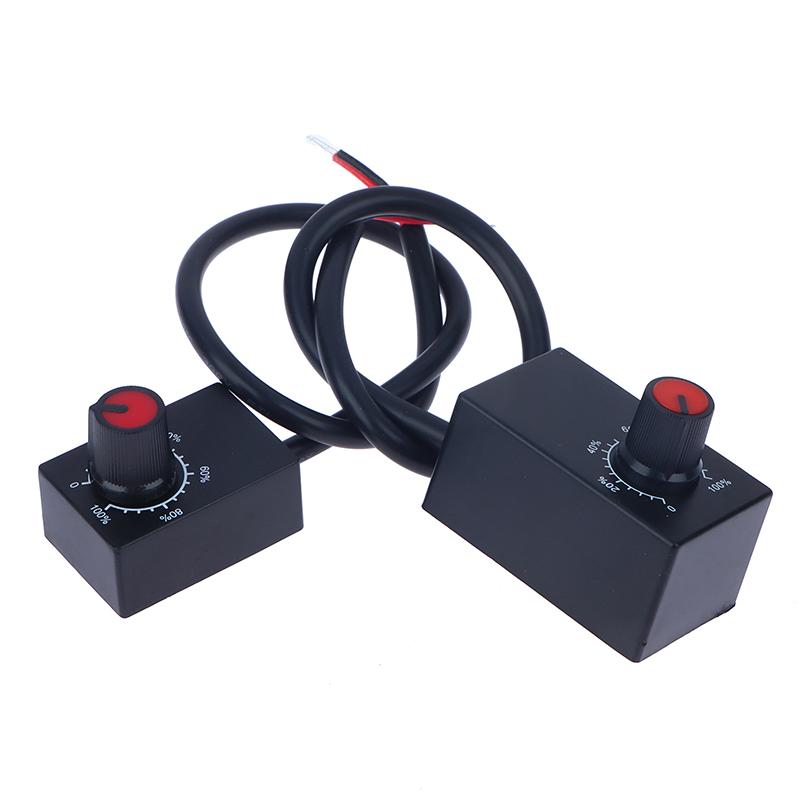 Мини DC 0-10В 1-10В Диммер с ручкой 0-100% шкала Электронный потенциометр для светодиодных диммируемых ламп для выращивания Драйвер питания