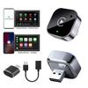 2-в-1 Беспроводной адаптер CarPlay Android Auto USB USB-C Донгл Plug and Play Быстрое автоматическое подключение Без задержек Компактный для автомобильного экрана