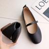 Модные женские балетки на весну и осень Модные туфли Мэри Джейн на низком каблуке Женские повседневные туфли с квадратным носком и мелкой пряжкой на мягкой подошве
