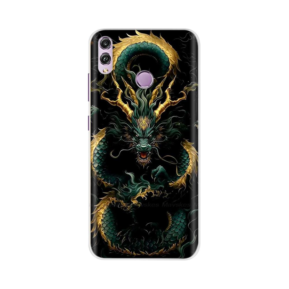 Чехол для Honor 8X Модный Прозрачный Цветной Мягкий Задняя Крышка Телефона Для Huawei Honor 8X Силиконовый Funda Бамперы Оболочки для Honor 8X