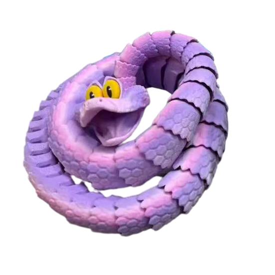 3D-печатная фигурка змеи с подвижными суставами, фигурка змеи, шарнирная модель животного, игрушка для домашнего офиса, книжной полки, украшения рабочего стола, орнамент