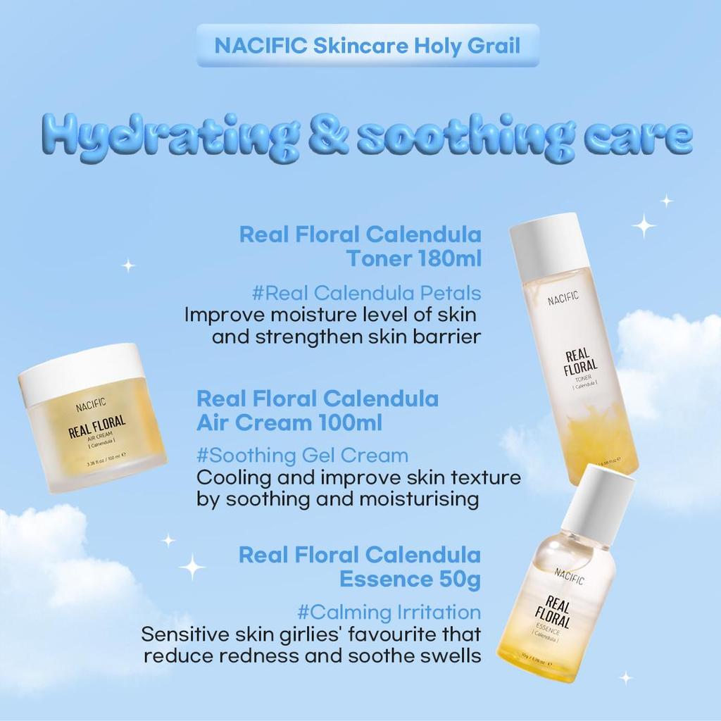 NACIFIC ATEEZ Summer Vibe Set, OT8, фотокарточки, календула, очищение, увлажнение