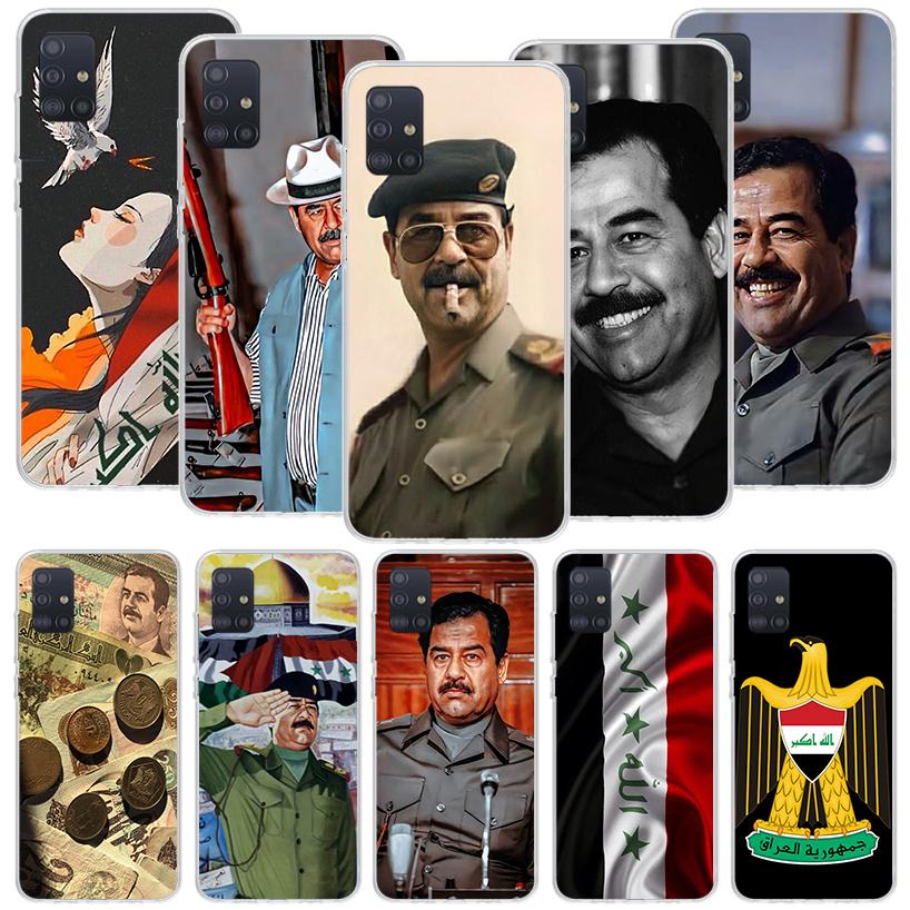Etui Fashion Saddam Hussein Iraq Arabic Phone Case for Samsung Galaxy A52 A51 A50S A12 A22 A32 A72 A10S A30S A31 A71 Note 20 Ult