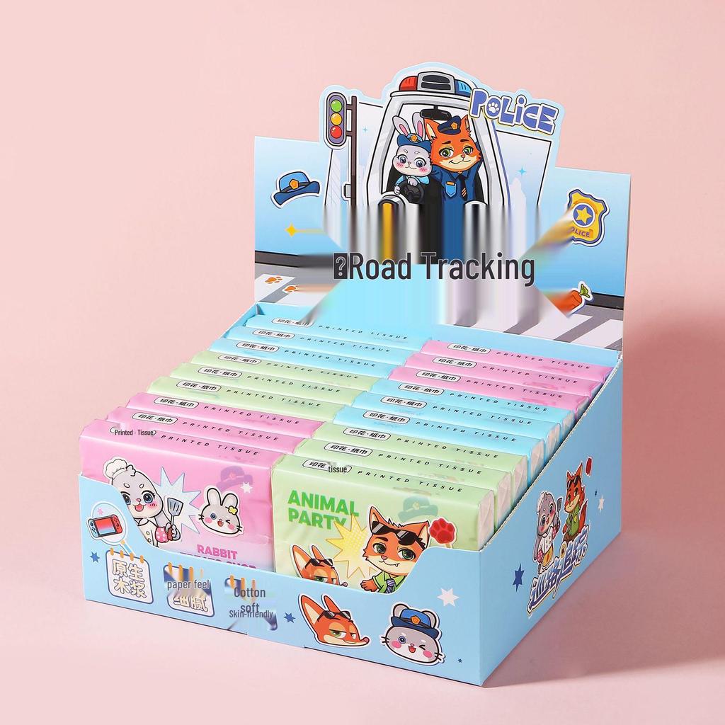 Sausage Dog Cartoon Portable Tissue Bag for Kids