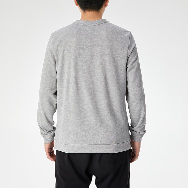 Nike Толстовка Dri-Fit Solid Crew Neck для мужчин, серая CU6796-063