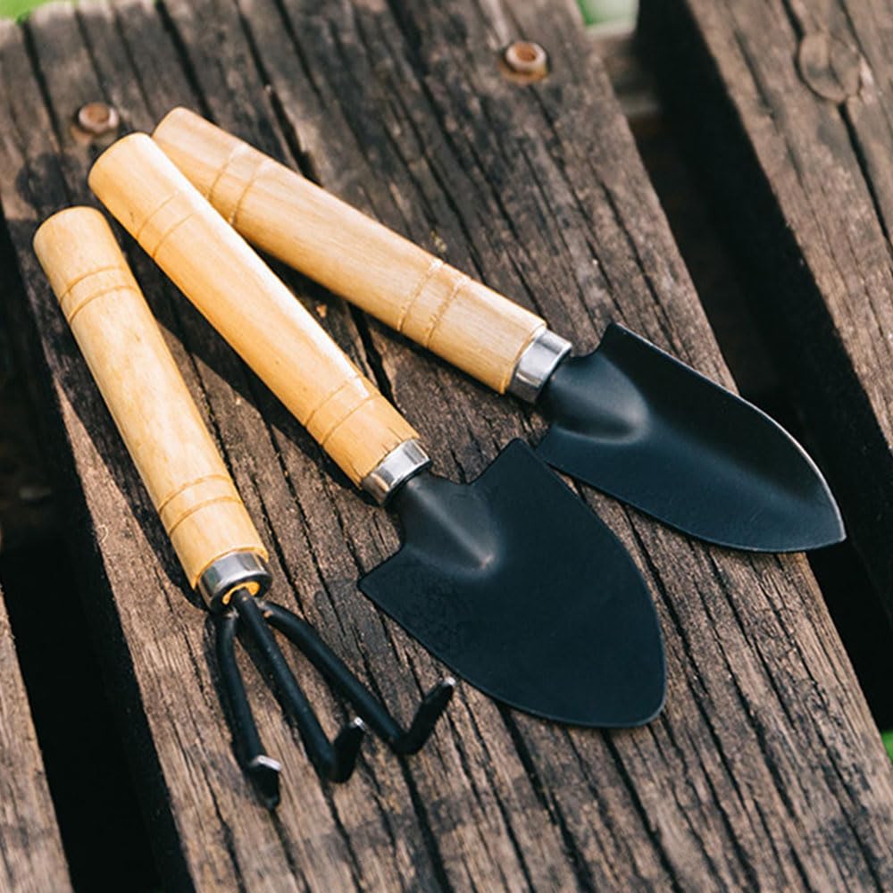 Садоводство Ручное садоводство Садоводство Садовый инструмент Деревянный Комнатное садоводство Мини-садовые инструменты Инструменты, Инструменты, Набор, Принадлежности, Комплект, Ручка, Легкий,