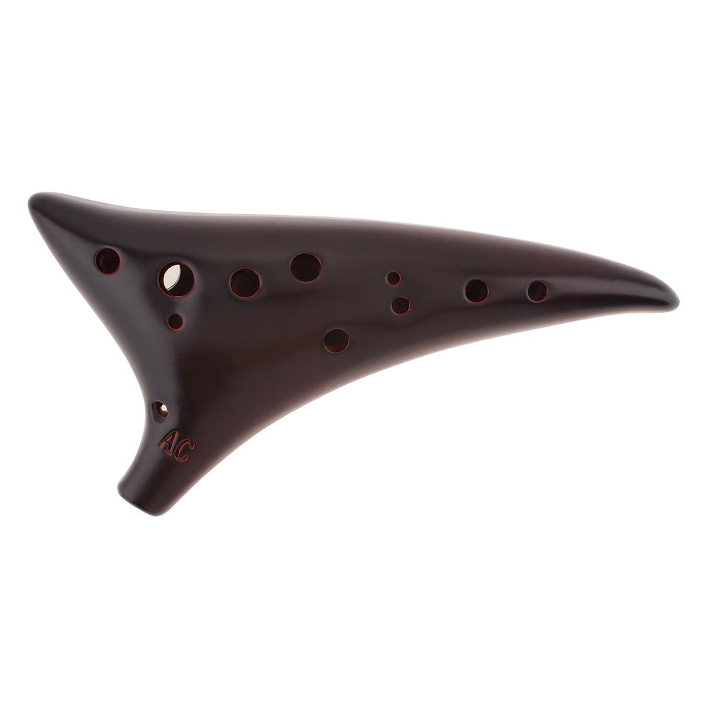 Керамическая окарина Alto ToneC с 12 отверстиями для детей/взрослых/начинающих с песенником, шейный шнур, сумка для переноски, 5 цветов