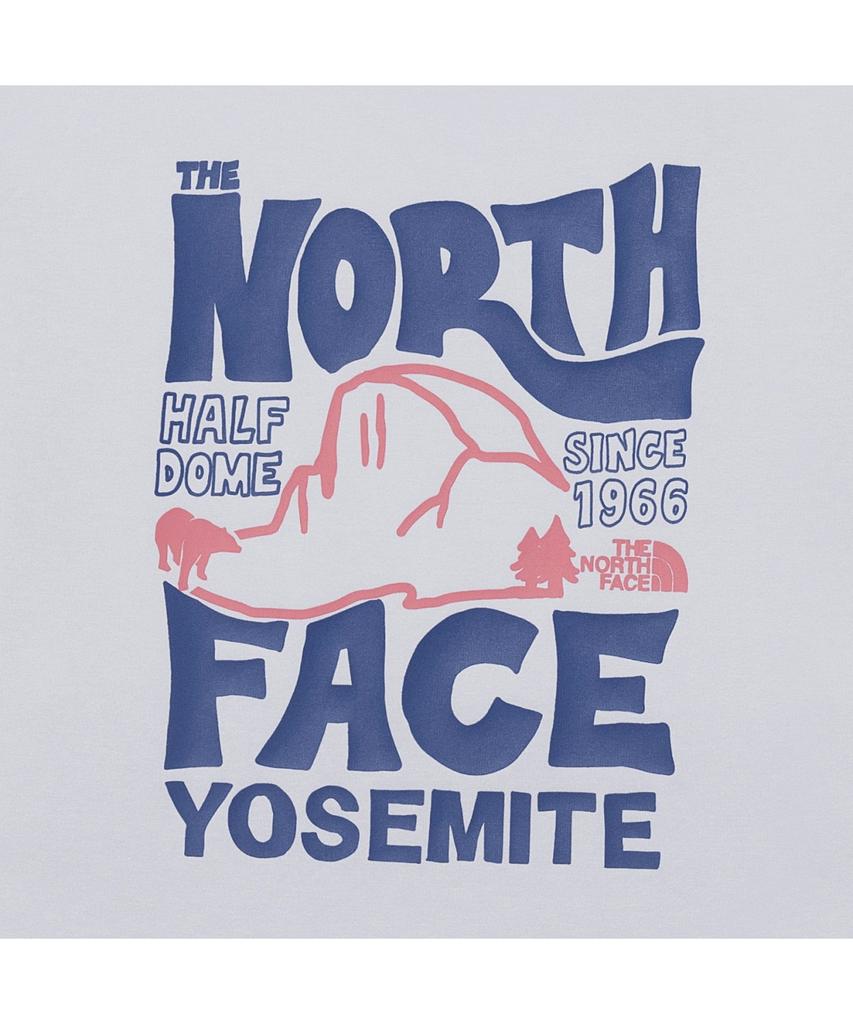 Noseupeiseu Nt7Ur32M Женская футболка с коротким рукавом и круглым вырезом Half Dome Светло-голубой