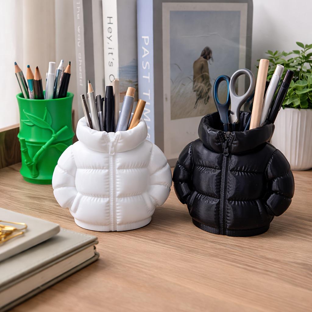 Creative 3D Printed Pencil Holder for Desk Organization