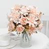 Peony Silk Artificial Flowers High Quality Home Living Room Wedding Bride Bouquet Party DIY Gift Dahlia Fake Flower Decoration