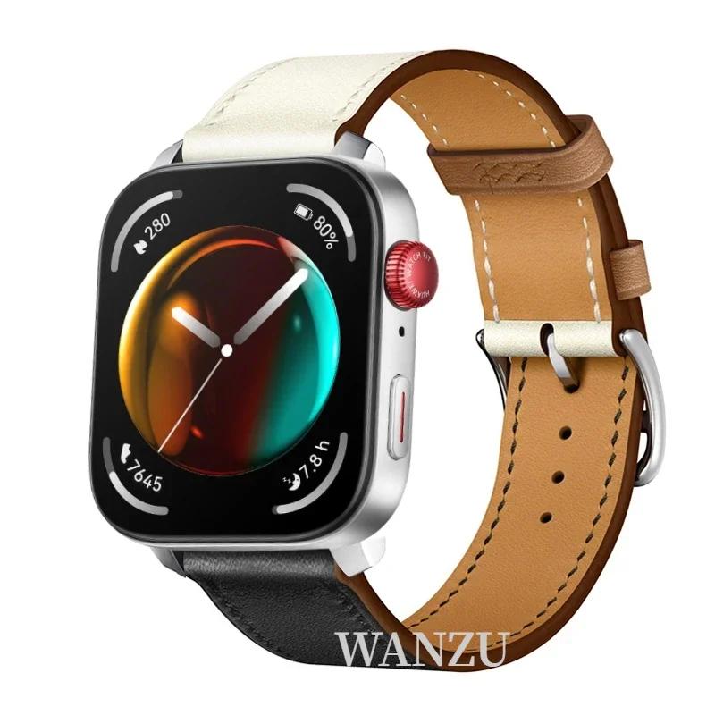 Высококачественный кожаный ремешок для Huawei Watch Fit 5 Pro/4 Pro, спортивный, удобный, дышащий браслет, аксессуар Correa для Huawei Fit 5/4/3