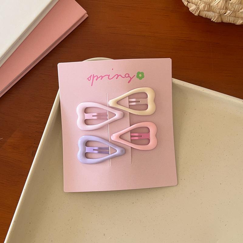 4 шт./набор Милые Красочные Геометрические Мини Заколки для Волос для Девочек Сладкое Украшение для Волос Заколки Шпильки Детские Прекрасные Аксессуары для Волос