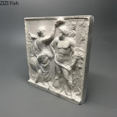 Римский Геркулес Гипсовая Статуэтка Поделки Настольное Украшение Орнаменты Креативные Фигурки Геркулеса Эстетичный Декор Комнаты
