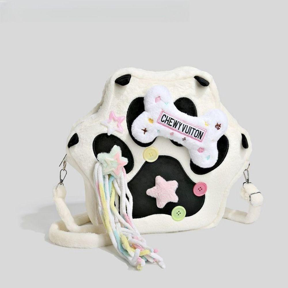 Lolita Cat Paw плюшевый рюкзак большой емкости Cat Student Schoolbag Gift