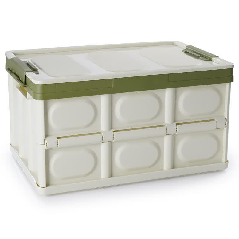 Collapsible Plastic Storage Bin with Lid