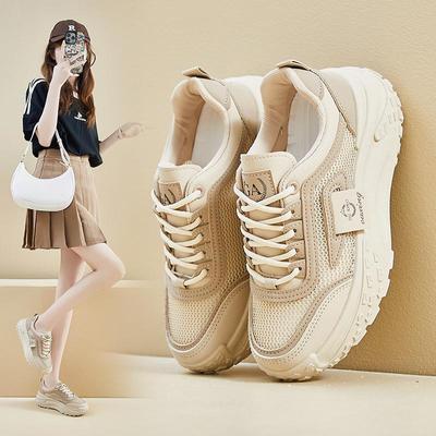 Daddy Shoes Женская спортивная и досуговая сетчатая дышащая обувь на толстой подошве, увеличивающая рост