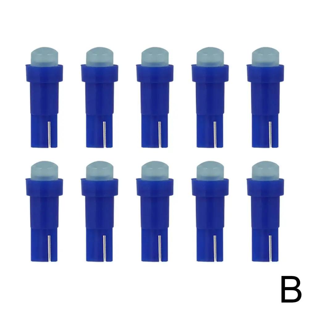 10 шт. Автомобильная светодиодная подсветка приборов T5 COB, высокая яркость, энергосберегающие аксессуары, лампа для внутреннего индикатора автомобиля B1G3