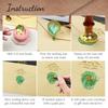 3D Bee Wax Seal Stamp and Wooden Handle Set, Insects Embossed Stamp Sealing Removable 1" Brass Wax Seal Stamp Head for Wedding